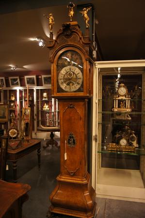 Dutch 19th C grandfather clock with music