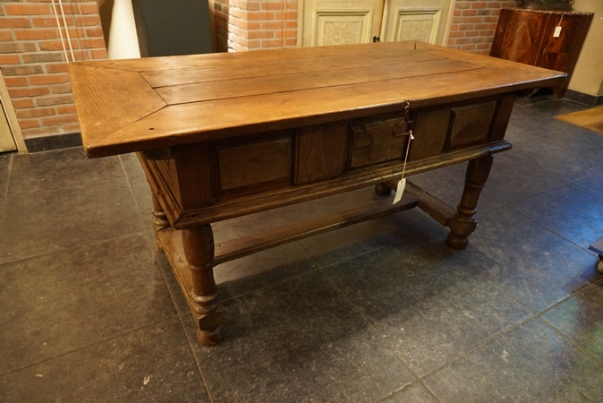 Antique French country table, first half 19th C. 