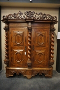 Barock style Cabinet in walnut, German 18th century