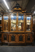 Bookcase in walnut, France mid 19th century