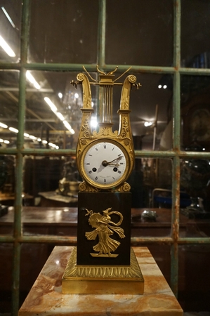 Empire Lyre clock