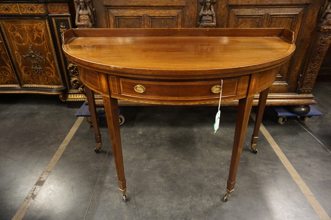 English mahogany side table
