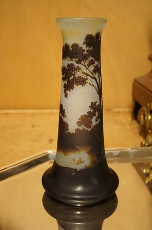 Gallé signed vase