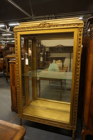 Gilded Louis XVI style vitrine