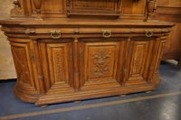 Henry II style Buffet in oak, France 19th century