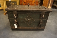 Iron money box 17th century