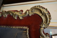 Italian mirror with laton copper ornaments 19th Century