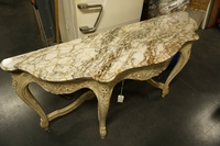 Louis XV style Console table in wood and marble first half 20th C