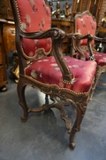 Louis XV style Pair of armchairs in walnut 19th century