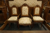 Louis XVI style 8 pcs bedroomset  in oak 19th century