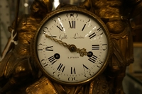 Louis XVI style Clock in gilded bronze, France 2nd half 18th C.