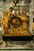 Louis XVI style Clock in gilded bronze, France 2nd half 18th C.