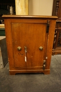 Painted metal safe around 1900