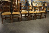Set of 6 country style chairs 19th Century