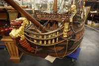 Ship model in wood, Holland early 20th C.