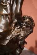 Signed statue by Henry Plé in bronze, France 19th century