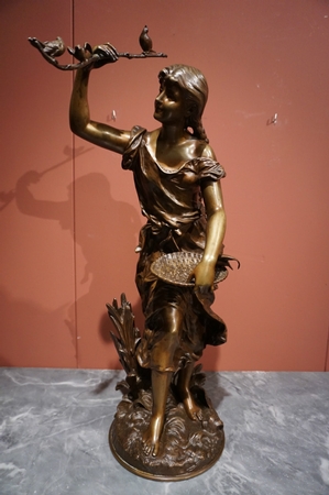Signed statue by Moreau
