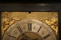 Signed table clock by Edw. Speakman London, England around 1700