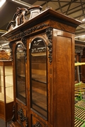 Willem III style Bookcase in walnut, Holland mid 19th century