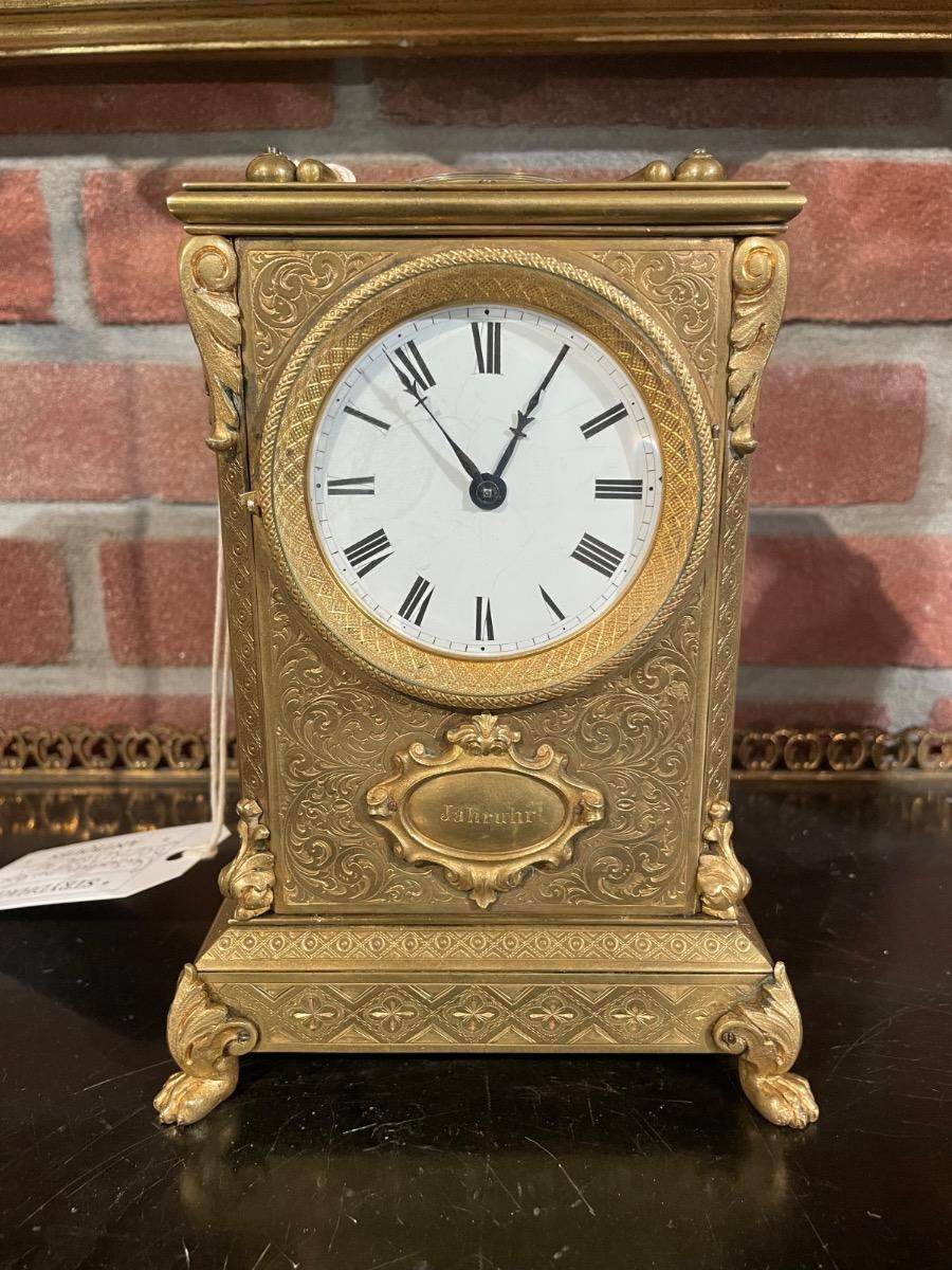 Year running carriage clock