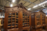 10 Piece French walnut dining room set 19th Century