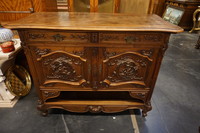 10 Piece French walnut dining room set 19th Century