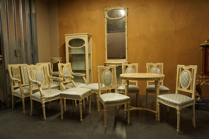 13 piece Louis XVI style salon set