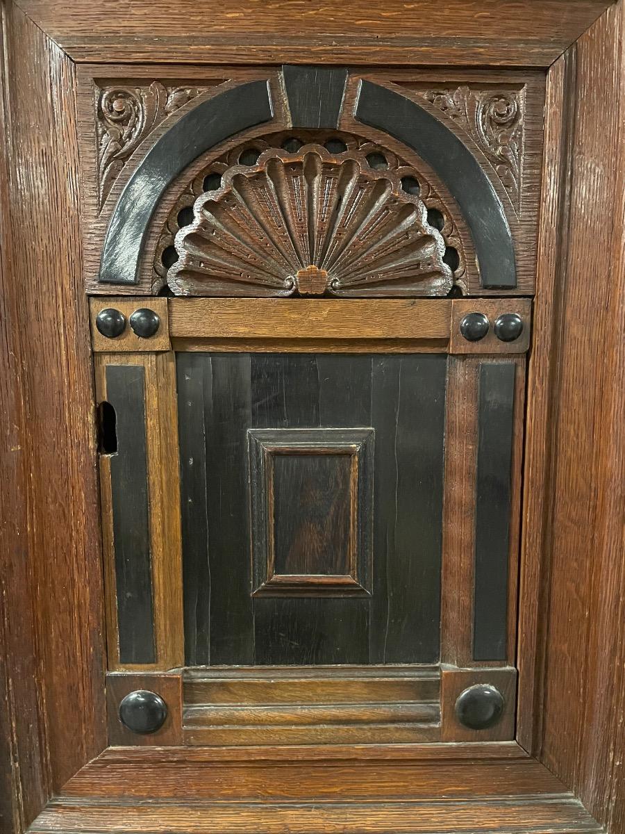 17th century Dutch oak cabinet 182x72x213H cm