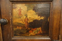 17th century Dutch painted cabinet