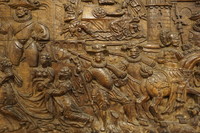 style 17th century Renaissance oak panel
