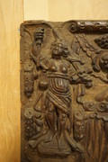 style 17th century Renaissance oak panel