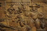 style 17th century Renaissance oak panel