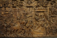 style 17th century Renaissance oak panel