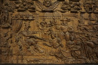style 17th century Renaissance oak panel