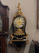 18th century Black Bracket Clock, 46x22x121h cm