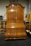 18th century Dutch oak buro bookcase