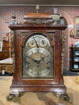 18th century English mahogany musical table clock by John Green 