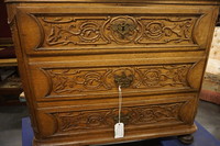 18th century oak Liege commode