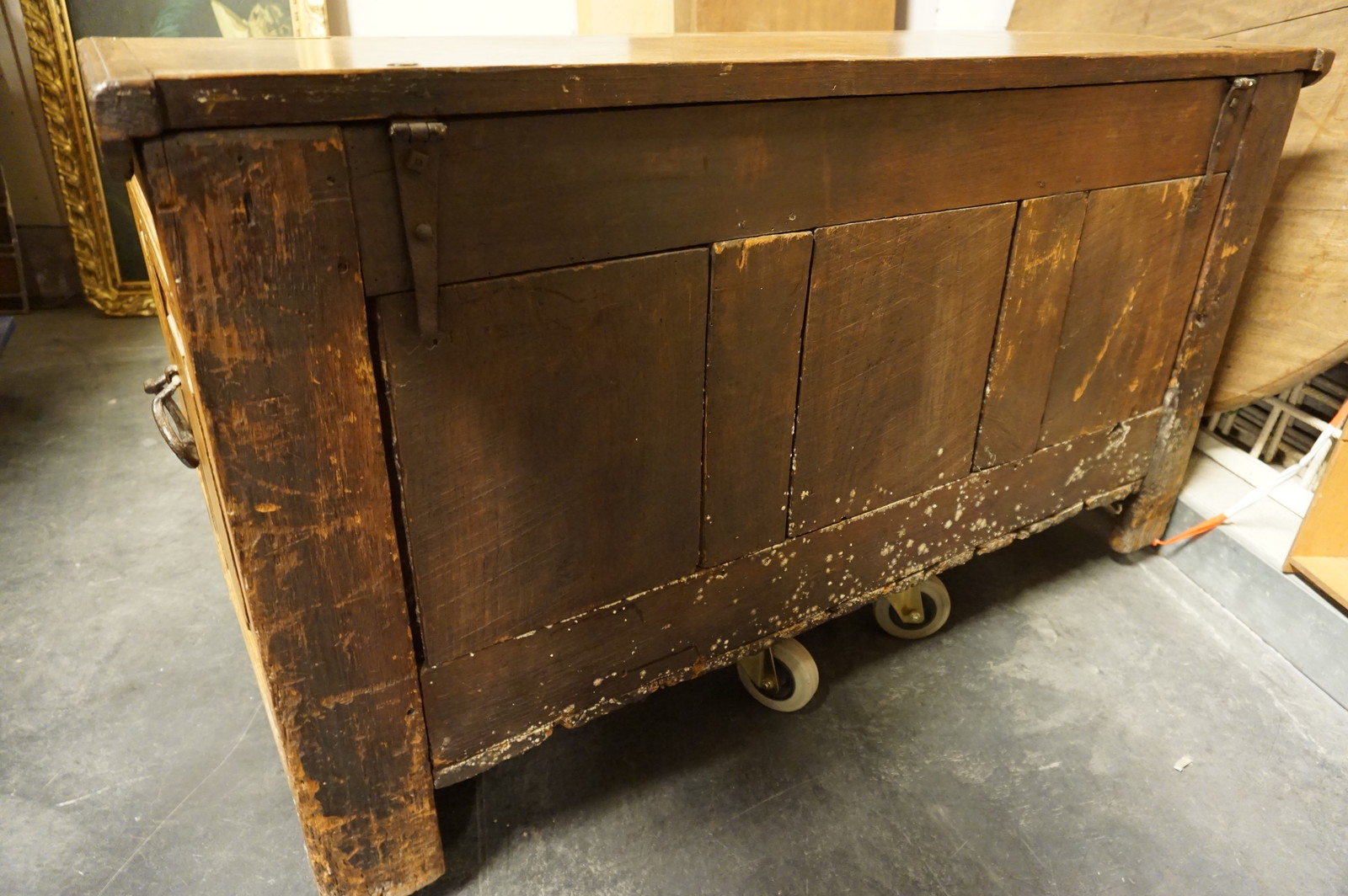 18th century oak trunk