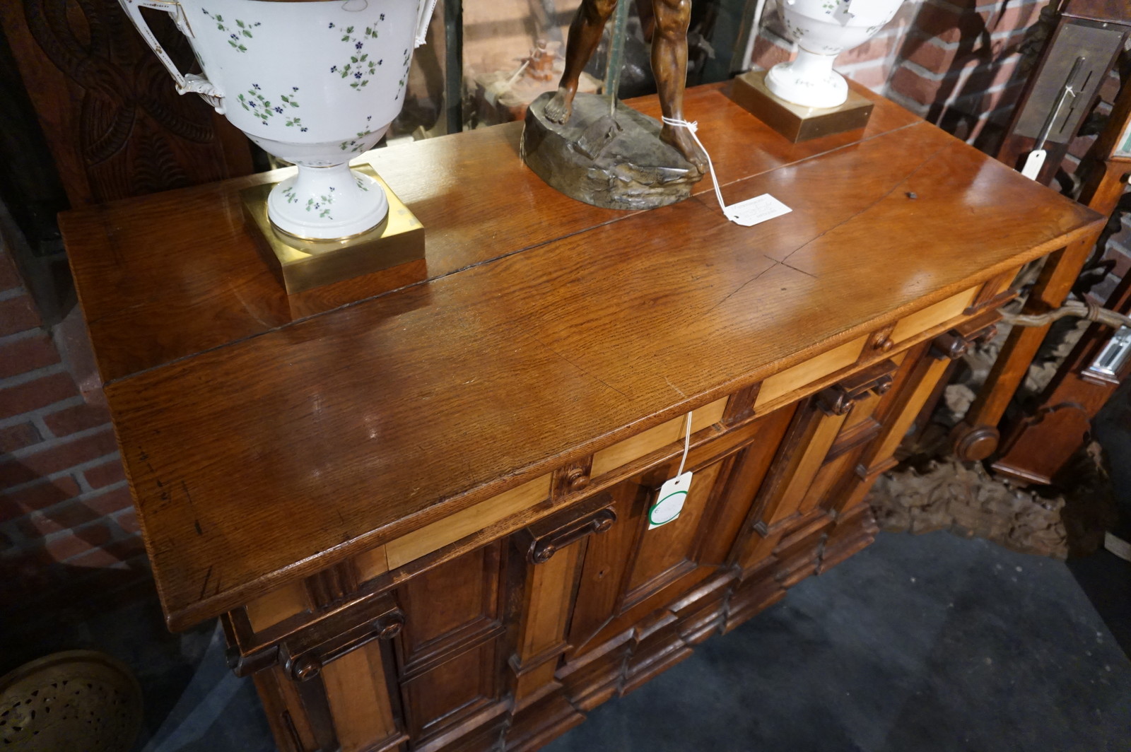 19th century cabinet with marquetry