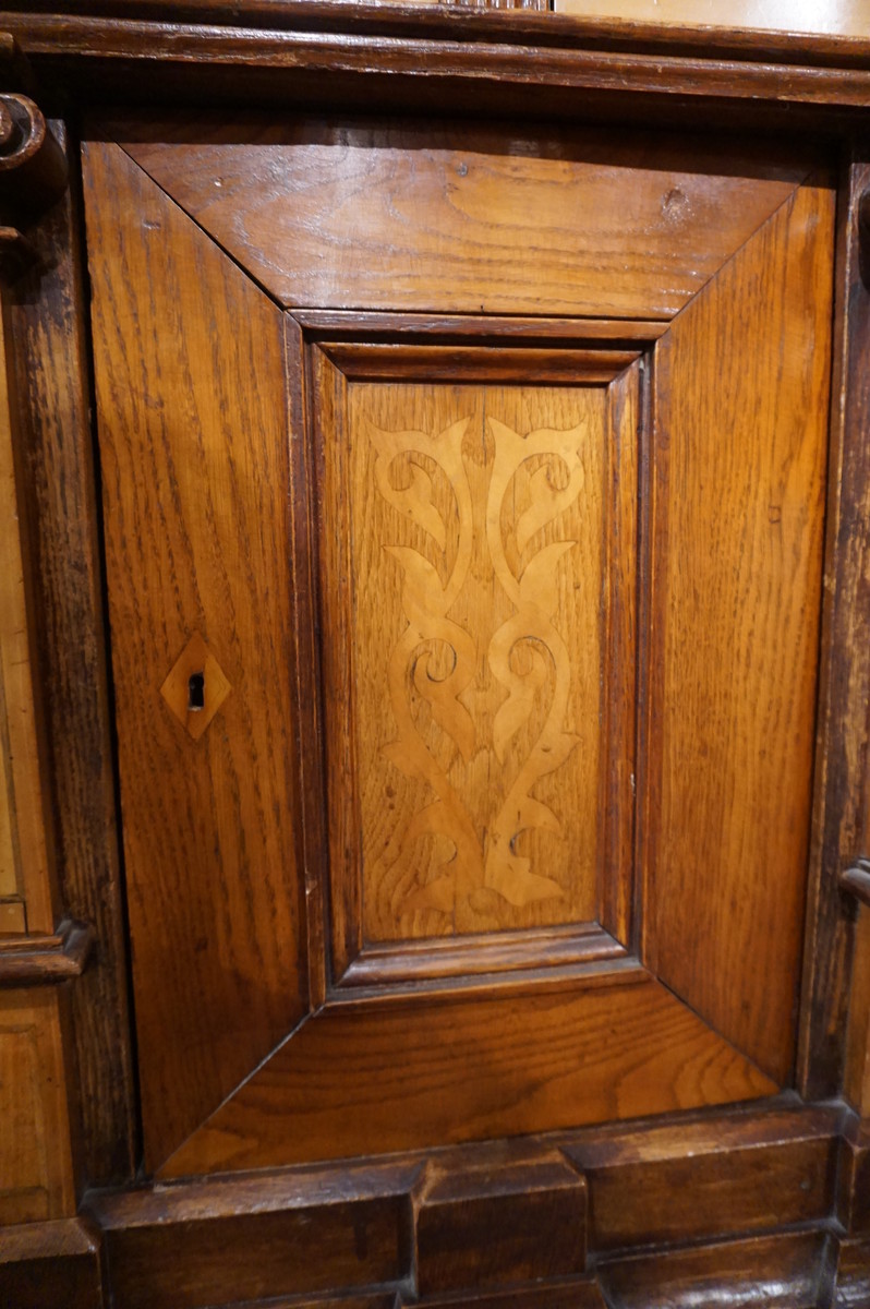 19th century cabinet with marquetry