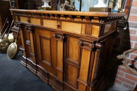 19th century cabinet with marquetry