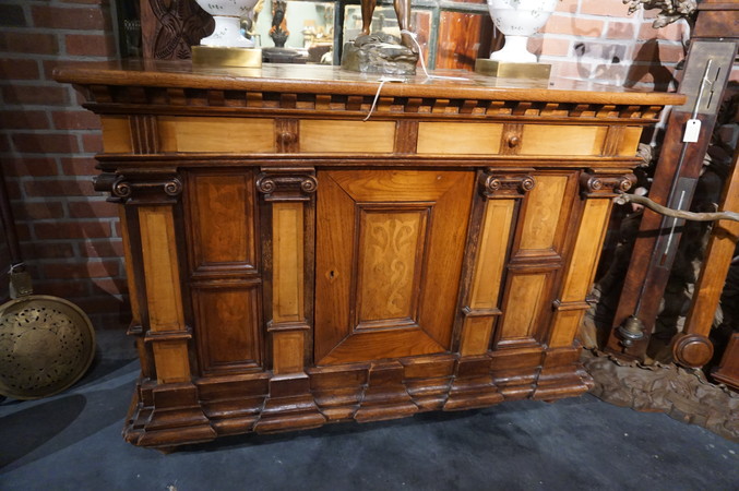 19th century cabinet with marquetry