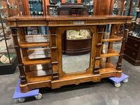 19th century English walnut credenza. 173x45x105H cm 