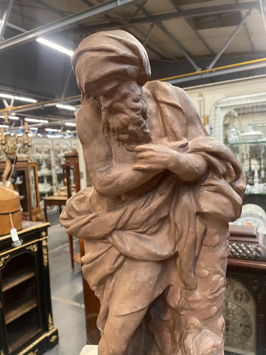 19th century Terra cotta sculpture, 52 cm tall