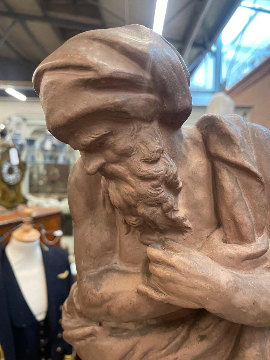 19th century Terra cotta sculpture, 52 cm tall