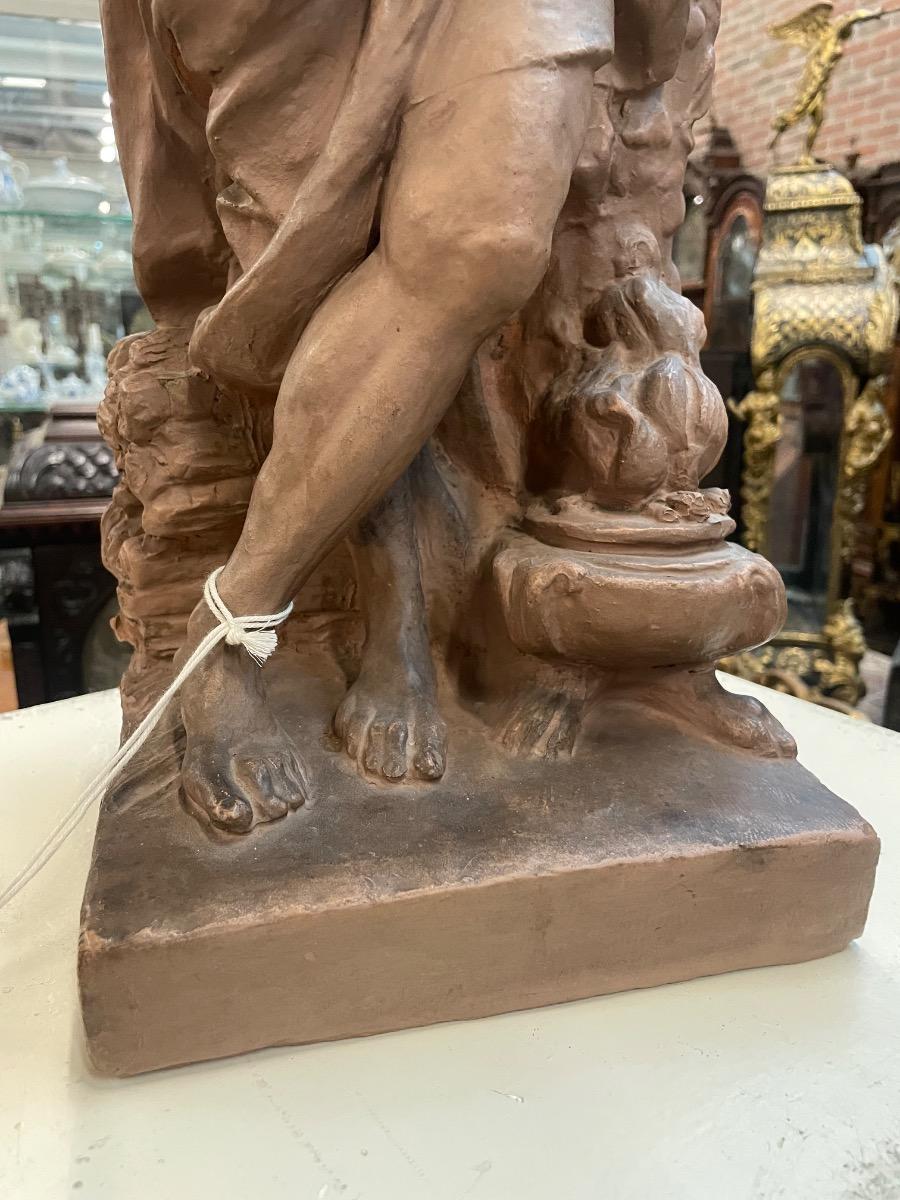 19th century Terra cotta sculpture, 52 cm tall