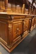 Renaissance style buffets in walnut, France 2nd half 19th Century