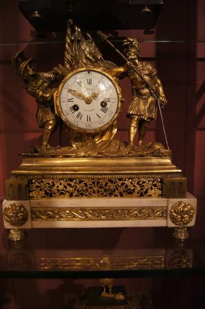 Bronze gilded Louis XVI clock