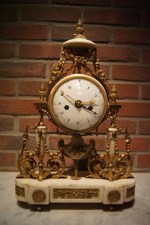 Bronze gilded Louis XVI clock